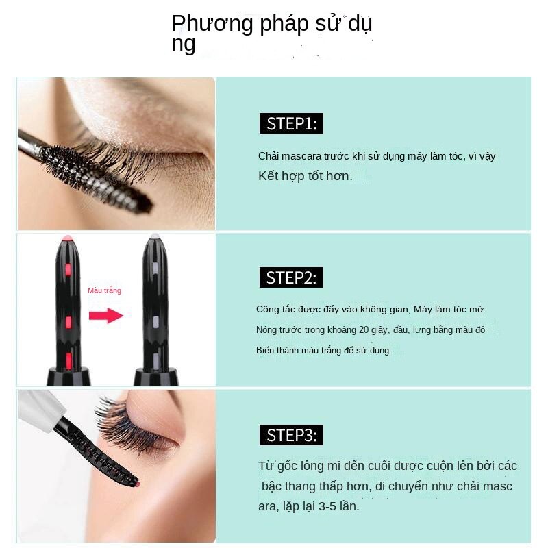 Dụng cụ uốn mi bằng điện eyecurl kẹp lông mi mini sưởi ấm uốn cong lâu dài cầm tay Eyecurl | BigBuy360 - bigbuy360.vn