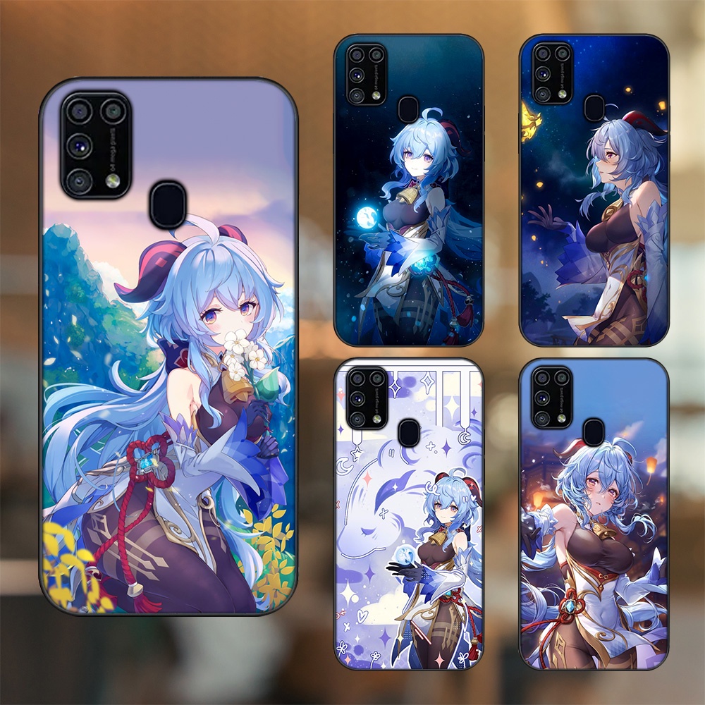 Ốp lưng Samsung M31 viền đen in hình Ganyu Genshin Impact