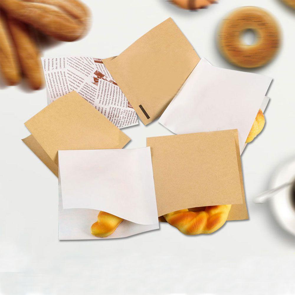 Set 100 Túi Giấy Đựng Bánh Donut Chống Thấm Dầu