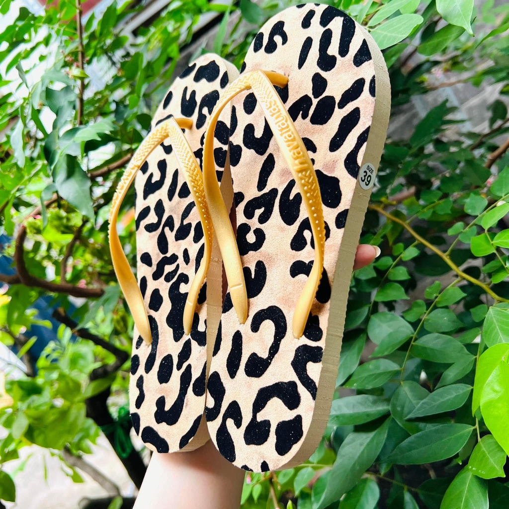 Dép kẹp xỏ ngón, dép tông nữ Havaianas 2 tầng gia công hàng handmade siêu bền đẹp b2