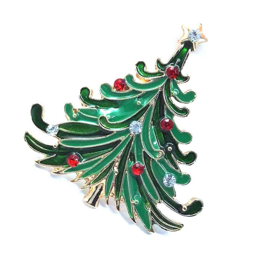 QQMALL Trâm Cài Áo Hình Ông Già Noel Đính Đá Nhiều Màu Sang Trọng