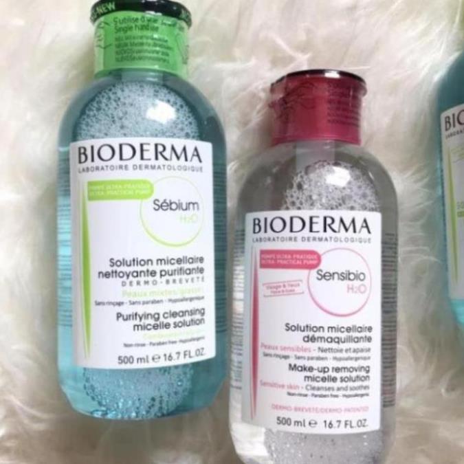 Tẩy trang bioderma 500ml nút nhấn, Nước tẩy trang, Chuẩn chính hãng | BigBuy360 - bigbuy360.vn