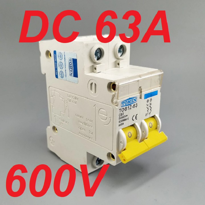 Aptomat DC 63A - 600V chuyên dụng Solar