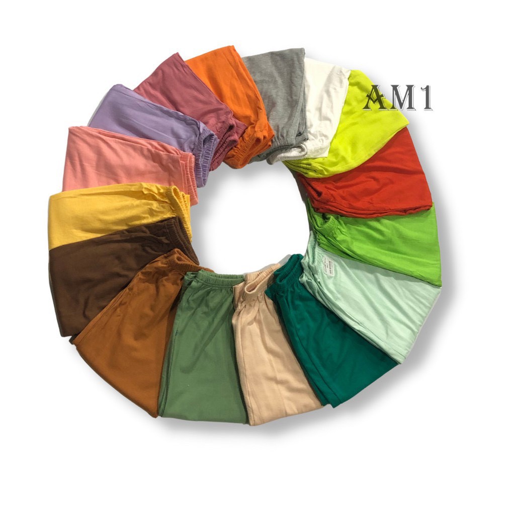 Set 10 quần dài cotton len tăm trơn cho bé trai/bé gái từ 8-18kg