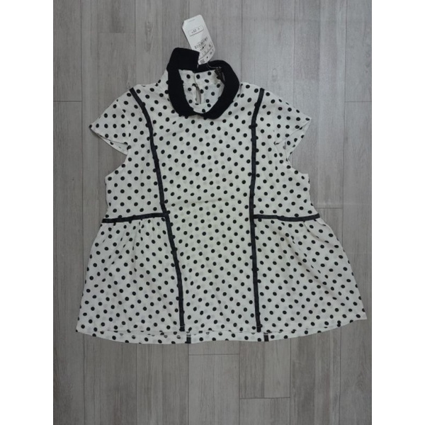 Áo kiểu babydoll ZRa VNXK áo sơ mi cổ viền bèo baby doll xuất khẩu dư xịn zr