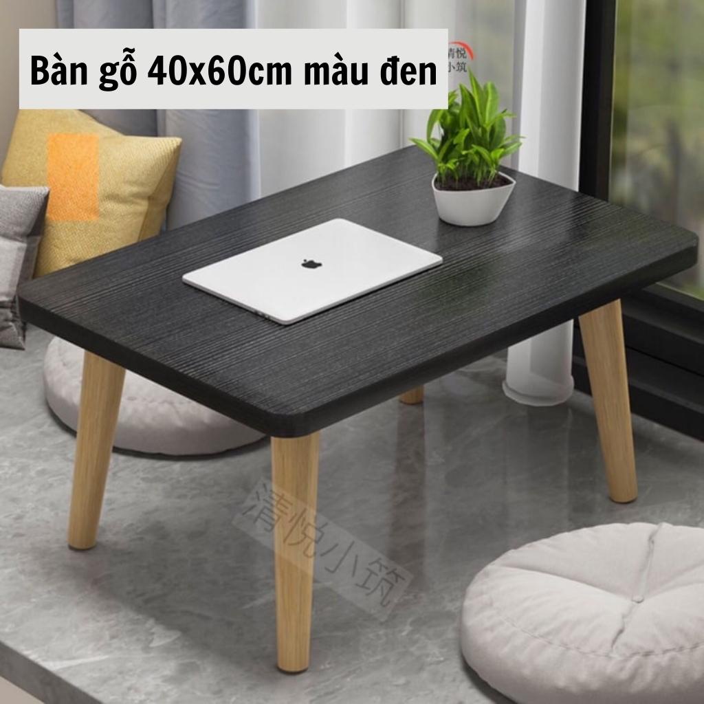 Bàn thấp ngồi bệt đẹp hiện đại ,bàn gỗ để laptop làm việc 40x60cm