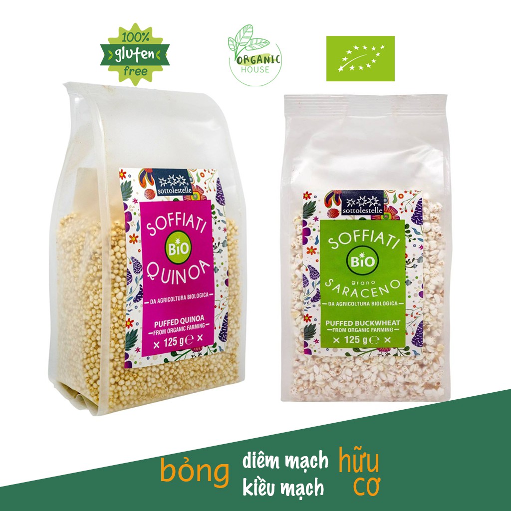 Bỏng diêm mạch, bỏng kiều mạch hữu cơ Sotto 125g