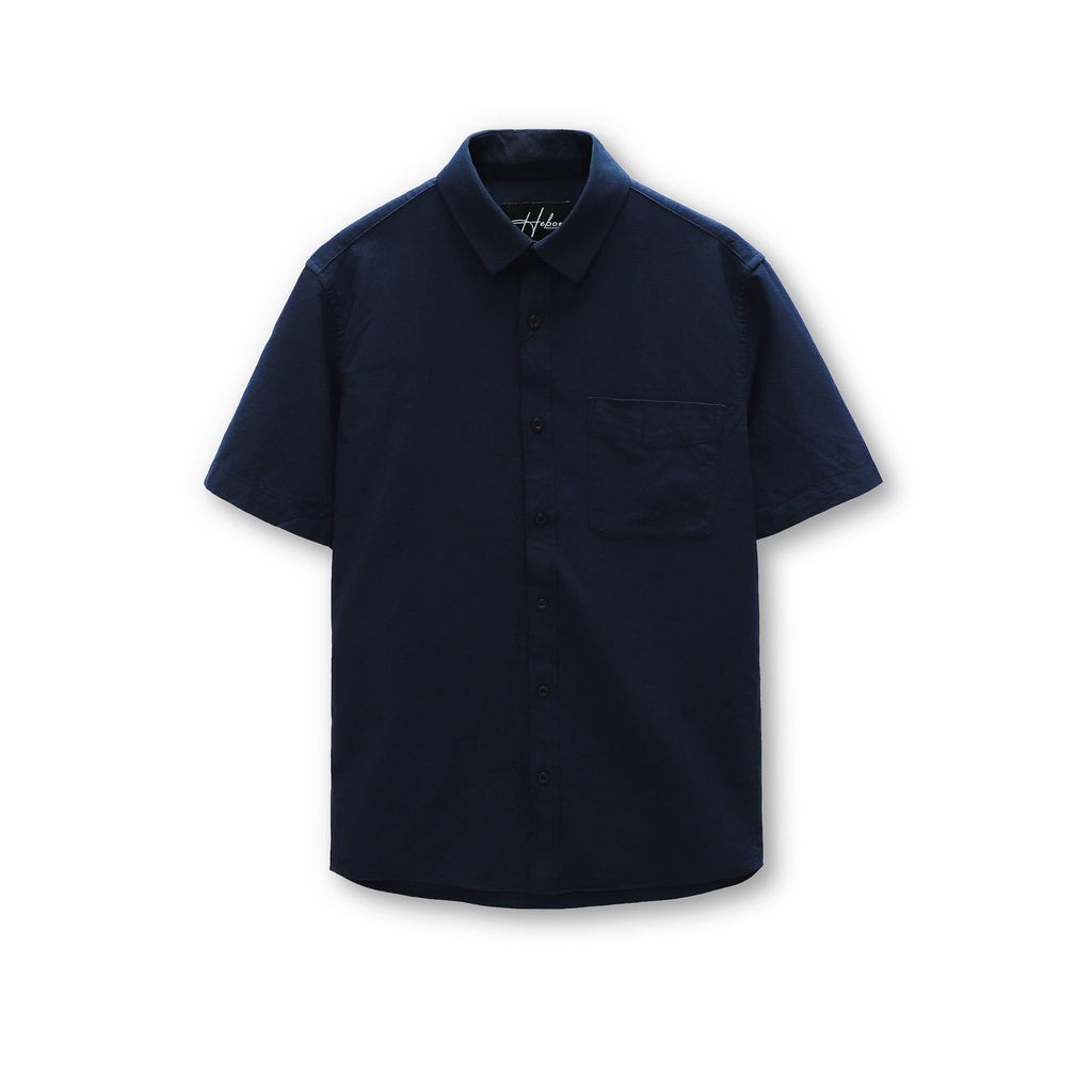 Sơ mi nam ngắn tay Heboz chất oxford cao cấp, form slimfit mềm mịn thấm hút tốt, cực tôn dáng - 00001121