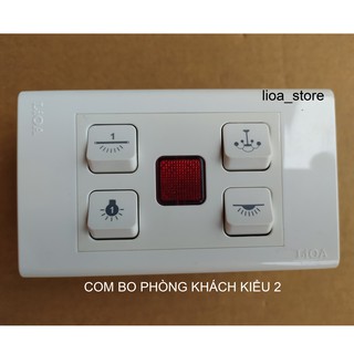 COMBO CÔNG TẮC  PHÒNG KHÁCH LẮP CHÌM( ĐẾ ĐƠN).