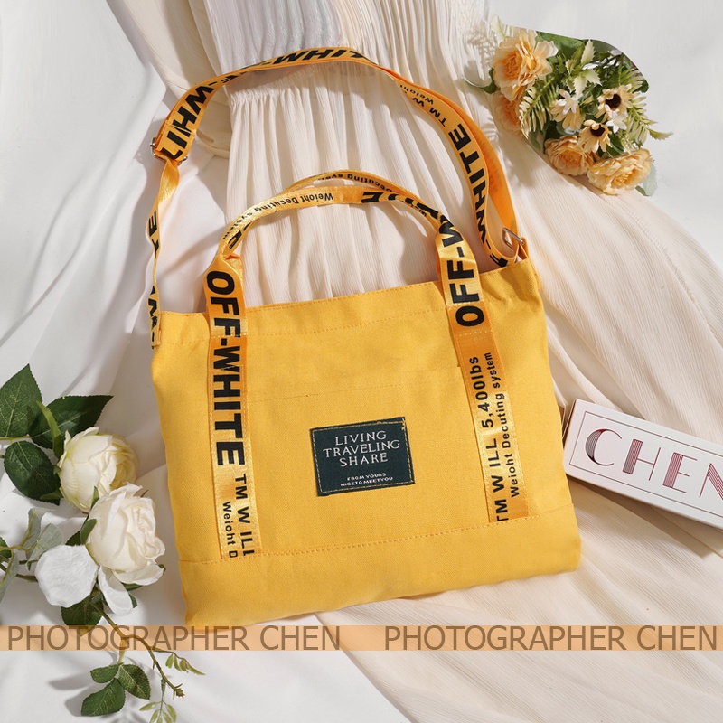 Túi tote đeo chéo Túi xách vải canvas Nữ CHEN phong cách Hàn Quốc mới nhất năm TX57