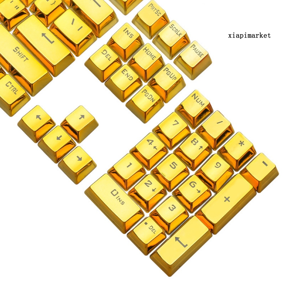 LOP_104Pcs/Set ABS Stylish Backlight Key Caps Replacement for Mechanical Keyboards