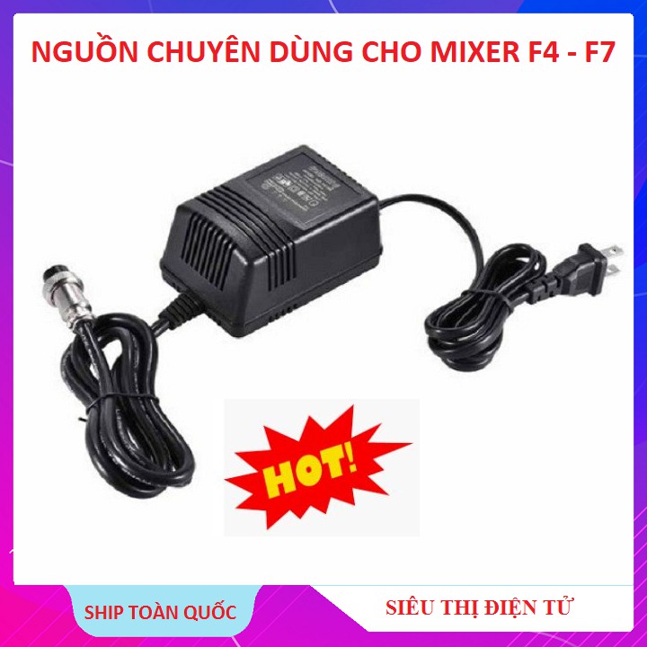 [Mã ELHACE giảm 4% đơn 300K] Nguồn Mixer, Cục Nguồn Dùng Cho Mixer F4 - F9 Chính Hãng