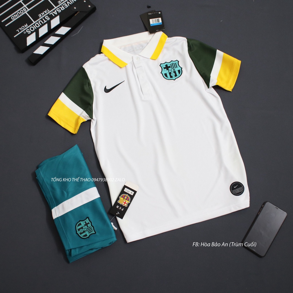 Set Bộ Thể Thao CLB Barca 2023 - Quần Áo Bóng Đá Barcelona mùa 2023 Quần Có túi - Áo Đá banh Đẹp