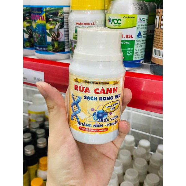 Rửa cành, tẩy rong rêu, sát khuẩn, tẩy nấm chai 100ml