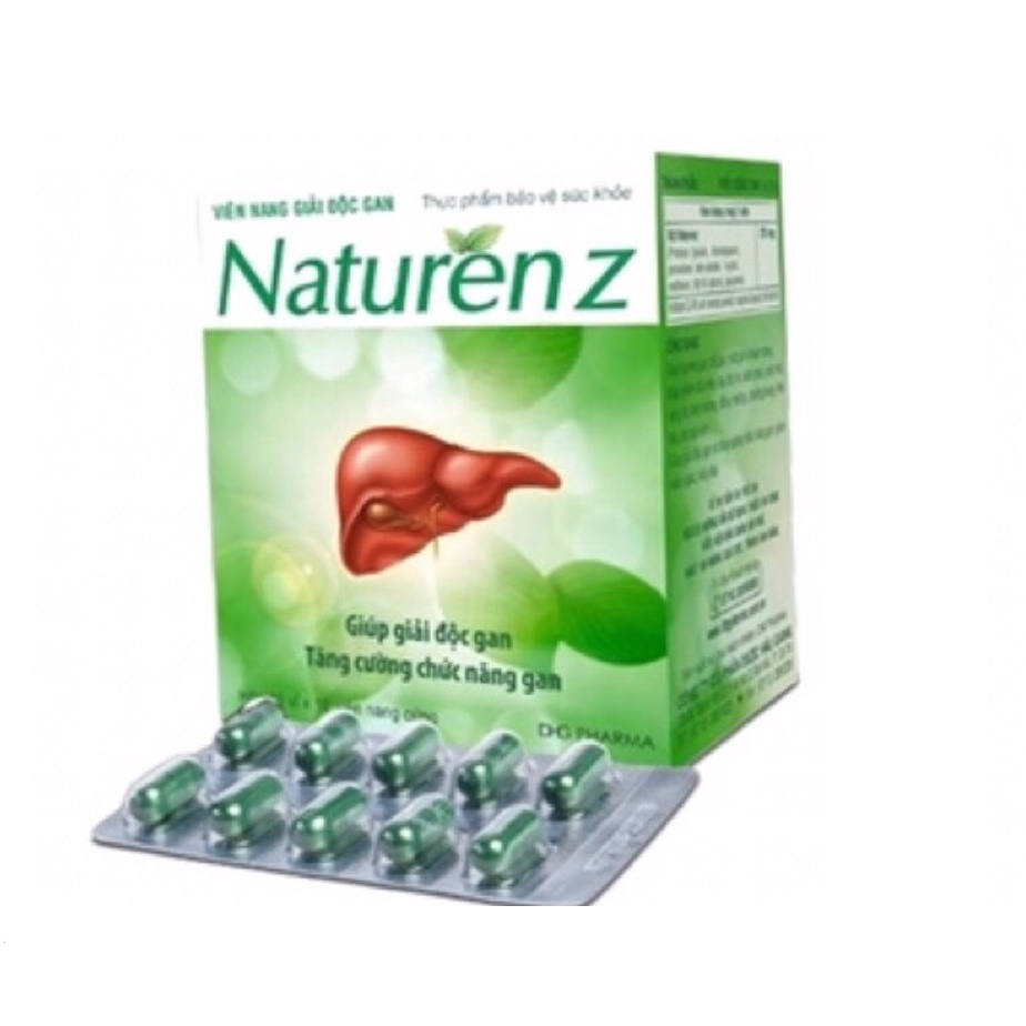 Viên giải độc gan NATURENZ DHG giúp giải độc gan, tăng cường chức năng gan Hộp 100 viên