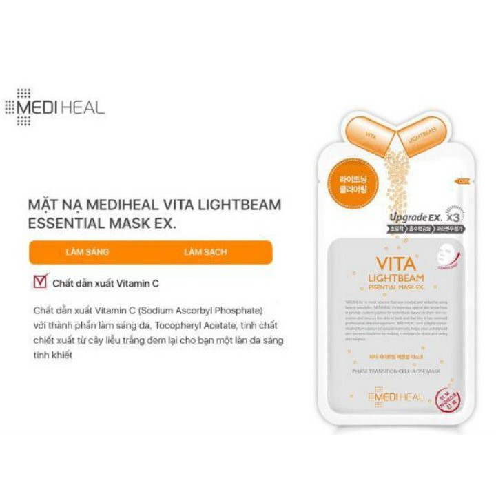 1 Miếng Mặt Nạ Mediheal Essential Mask Ex 24ml