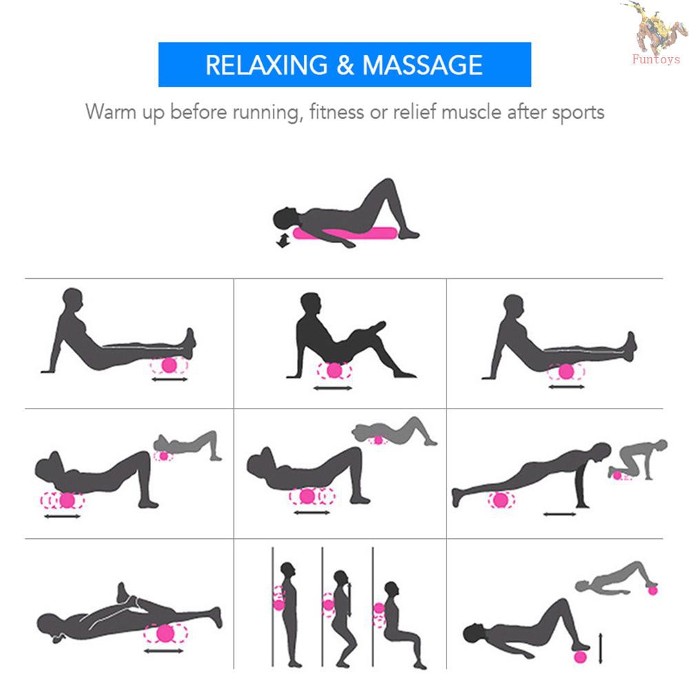 Con lăn cơ mát xa bằng mút xốp EVA mật độ cao cho phòng tập thể dục Pilates Yoga thể hình 30cm / 45cm / 60cm