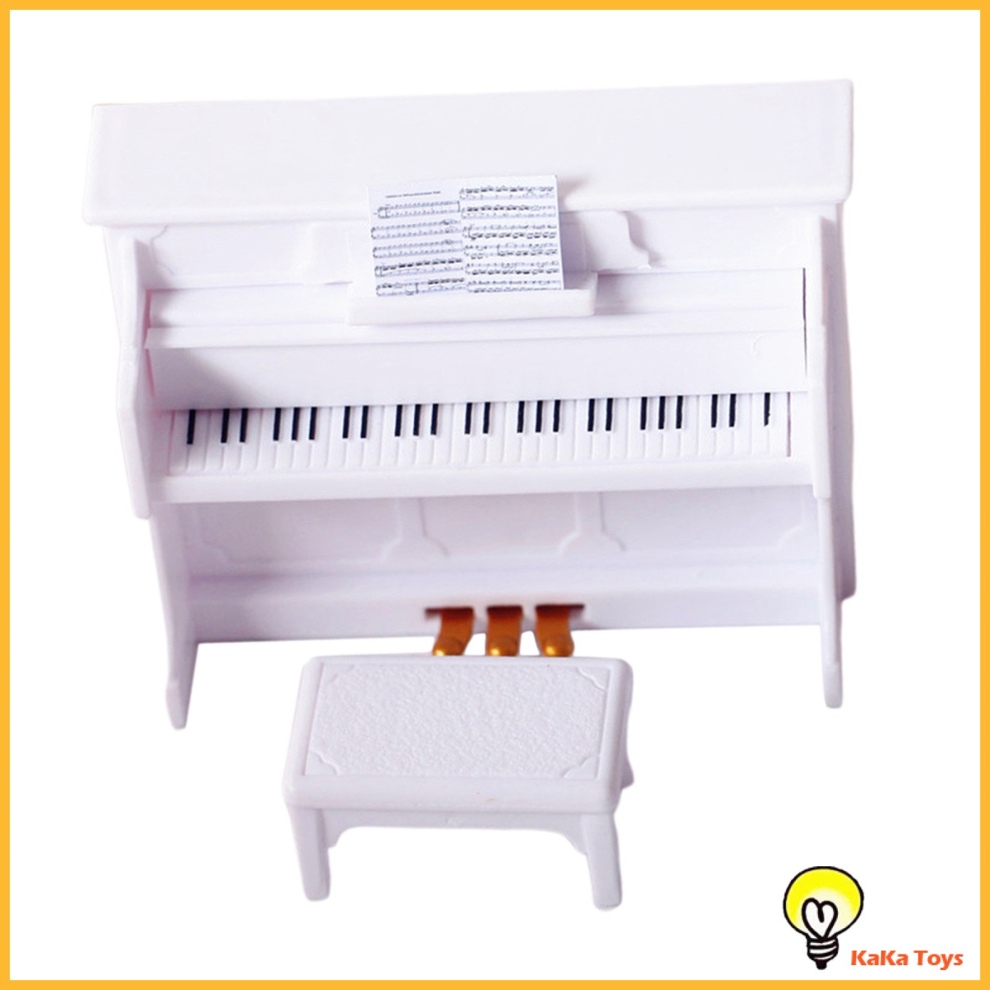 Mô hình đàn piano đồ chơi thu nhỏ trang trí nhà búp bê 12th BJD 1/6