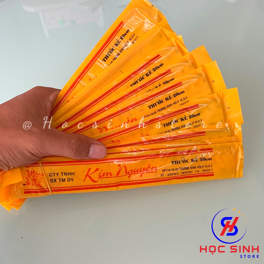 Thước Kẻ  30cm Cho Học Sinh, Văn Phòng Kim Nguyên Nhựa cứng, dày