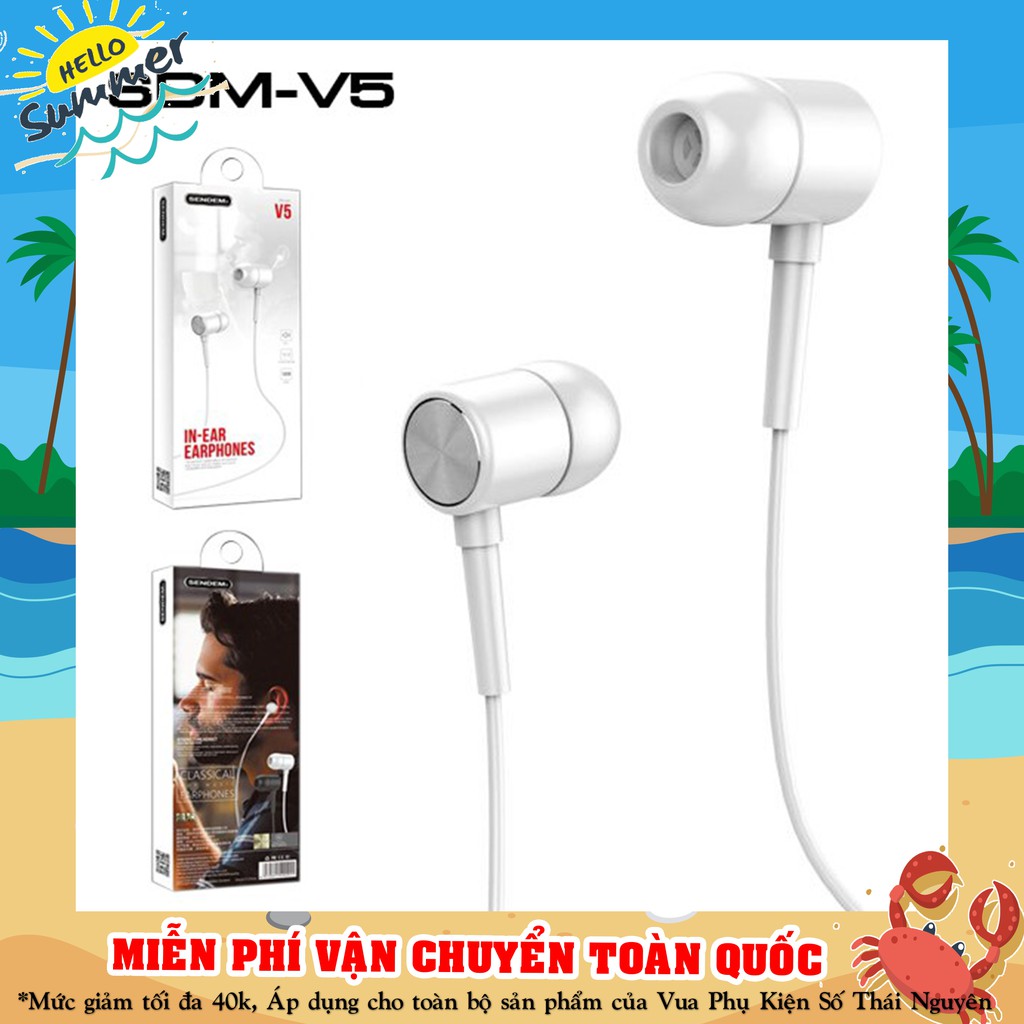 Tai nghe thể thao Super Bass Sendem V5 - Thể Thao - Cách âm - Chất âm ấm hay -Hồng Anh Case