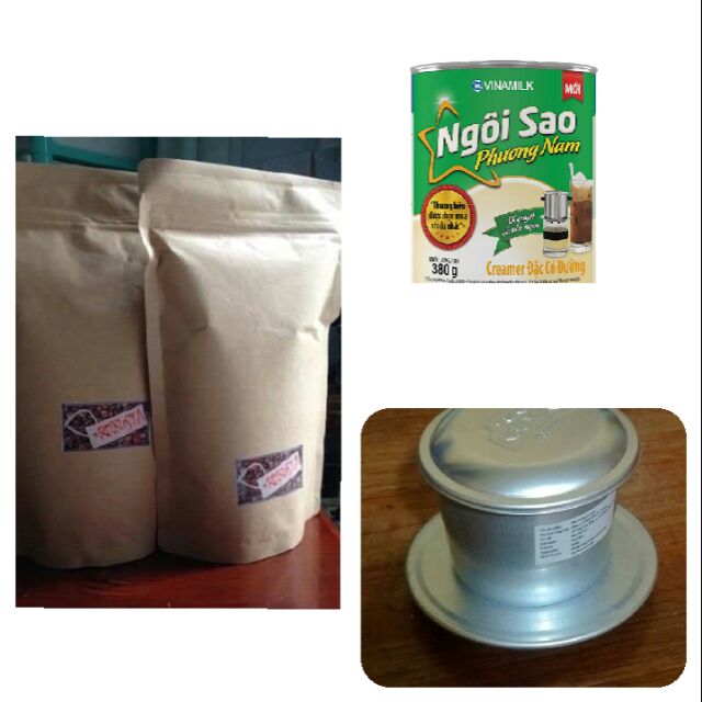 COMBO 3KG Cà phê Vietway ( Tặng 1 hộp sữa NSPN và phin cafe VINALU