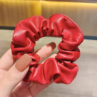 Dây cột tóc da PU phong cách thời trang Hàn Quốc cho phái nữ