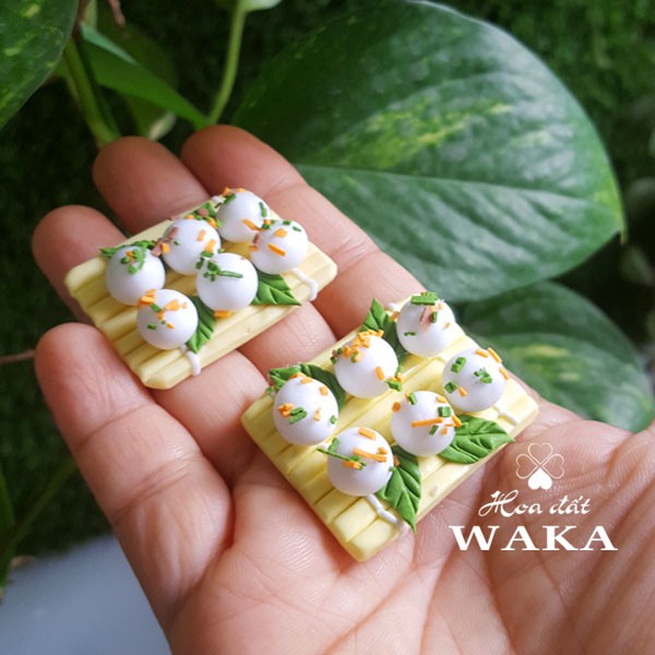 Mô Hình Bánh Ít Trần Mini 02-Mô Hình 1/12