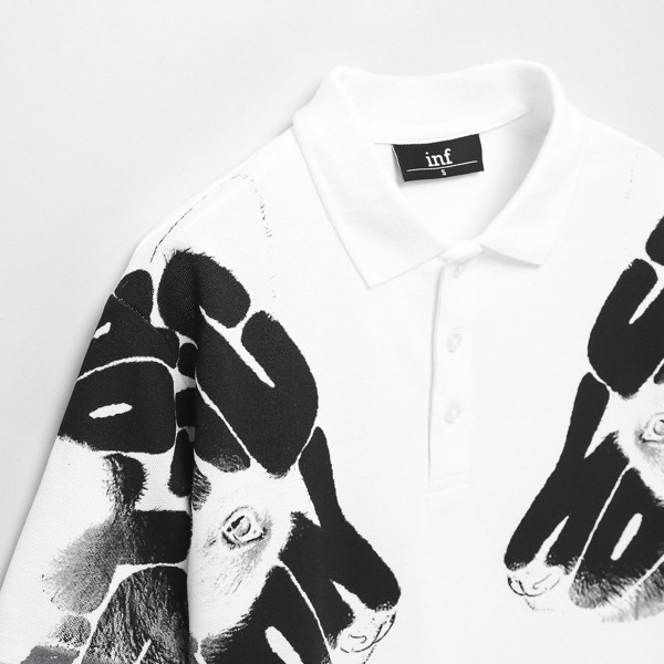 Áo Thun Polo Nam Có Cổ In Hình Bujjalo Tay Ngắn Vải Cotton Cao Cấp INF PL002574 SOMEHOW