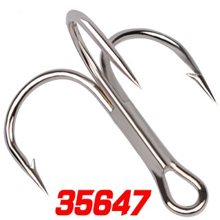 Set 50 lưỡi câu cá ba tiêu bằng thép carbon