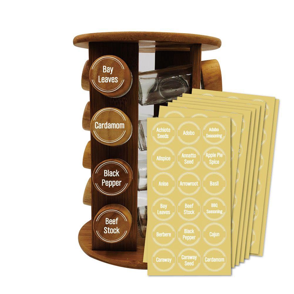 Set 144 Nhãn Dán Hộp Gia Vị Chống Nước