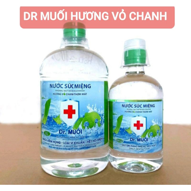 ✅ NƯỚC SÚC MIỆNG DR MUỐI HƯƠNG VỎ CHANH