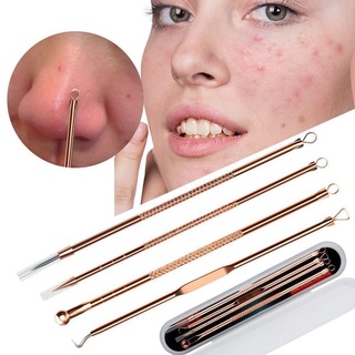 Bộ 4 cây nặn mụn chuyên nghiệp-dụng cụ nặn mụn cao cấp chuyên dụng 4 cây-hàng chính hãng