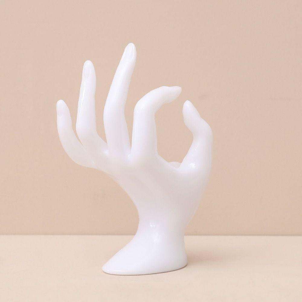 ANEMONE Đồ trang trí Bàn Tay Chất Liệu Nhựa Dùng Để Trưng Bày Trang Sức Giá Đỡ