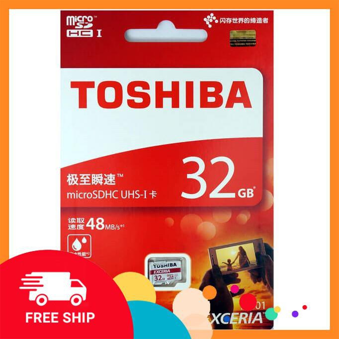 Thẻ nhớ Toshiba micro SD 32GB class 10 Chính hãng