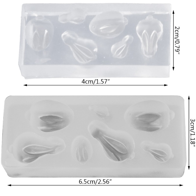 Khuôn Silicon Làm Mặt Trang Sức Hình Thỏ Con Xinh Xắn