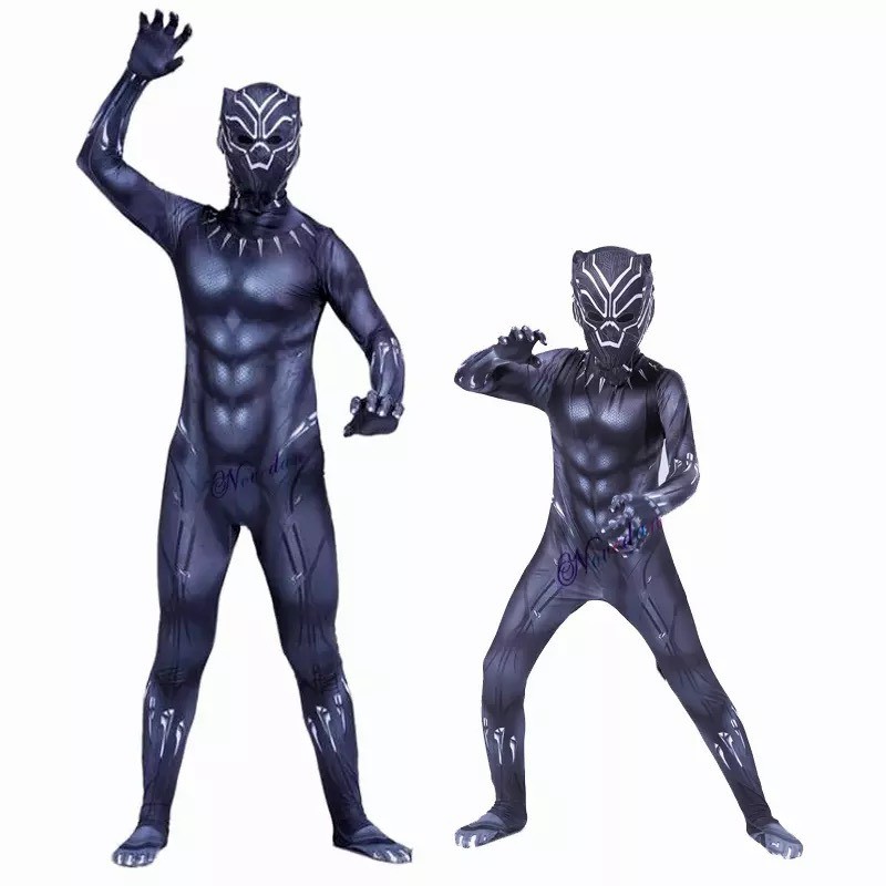 NGƯỜI LỚN - TRẺ EM Hóa Trang Chiến Binh Báo Đen Black Panther