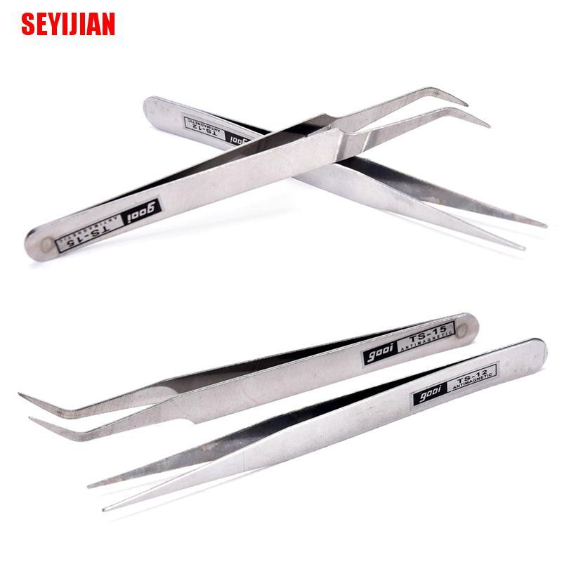 Set 2 Nhíp Inox Gắp Lông Mi / Trang Trí Móng Nghệ Thuật