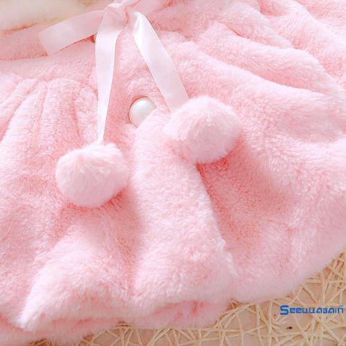 Áo khoác tai thỏ dễ thương cho bé gái