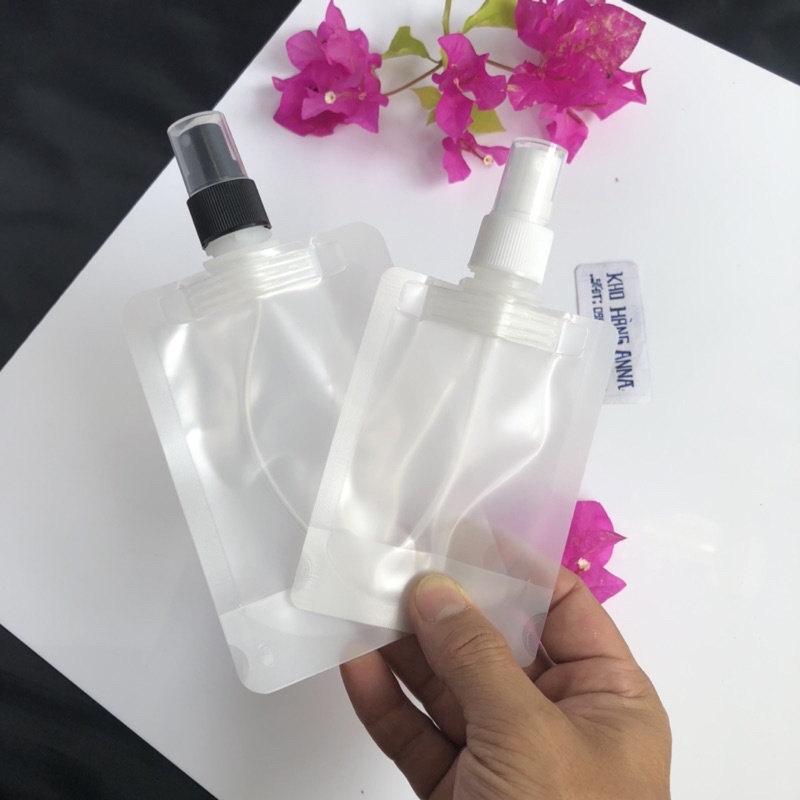 Túi Nhựa 100ml / 50ml / 30ml - Chai lọ Tuýp chiết Mỹ phẩm / đựng dầu gội / Sữa tắm vòi nhấn pump xịt giọt