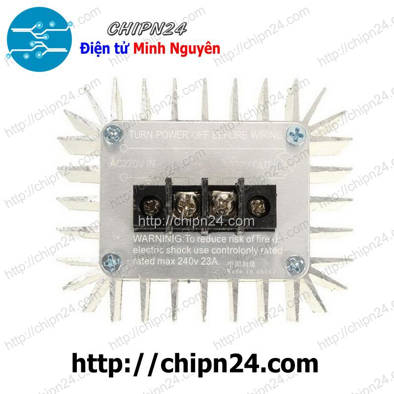 [1 CÁI] Dimmer AC 220V 5000W có vỏ