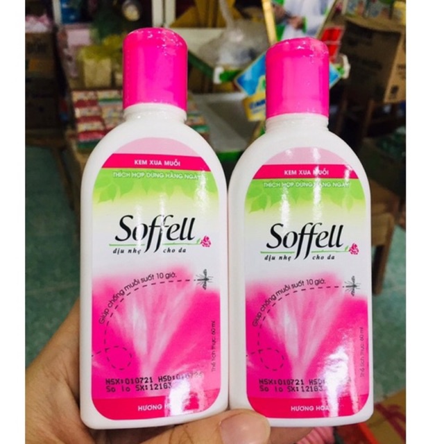 Kem chống muỗi hương hoa Soffell (60ml)