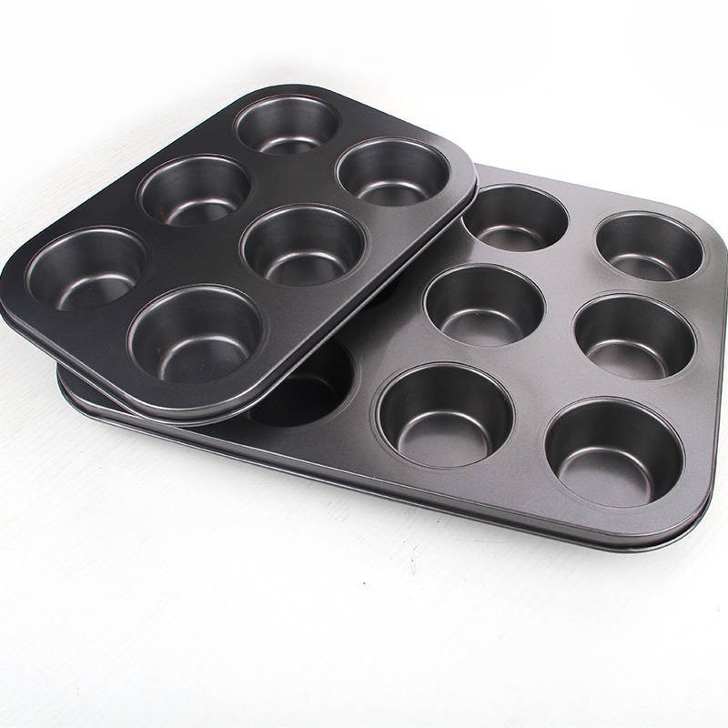 New style carbon steel non-stick baking tools tin muffin tin minced meat quiche tin