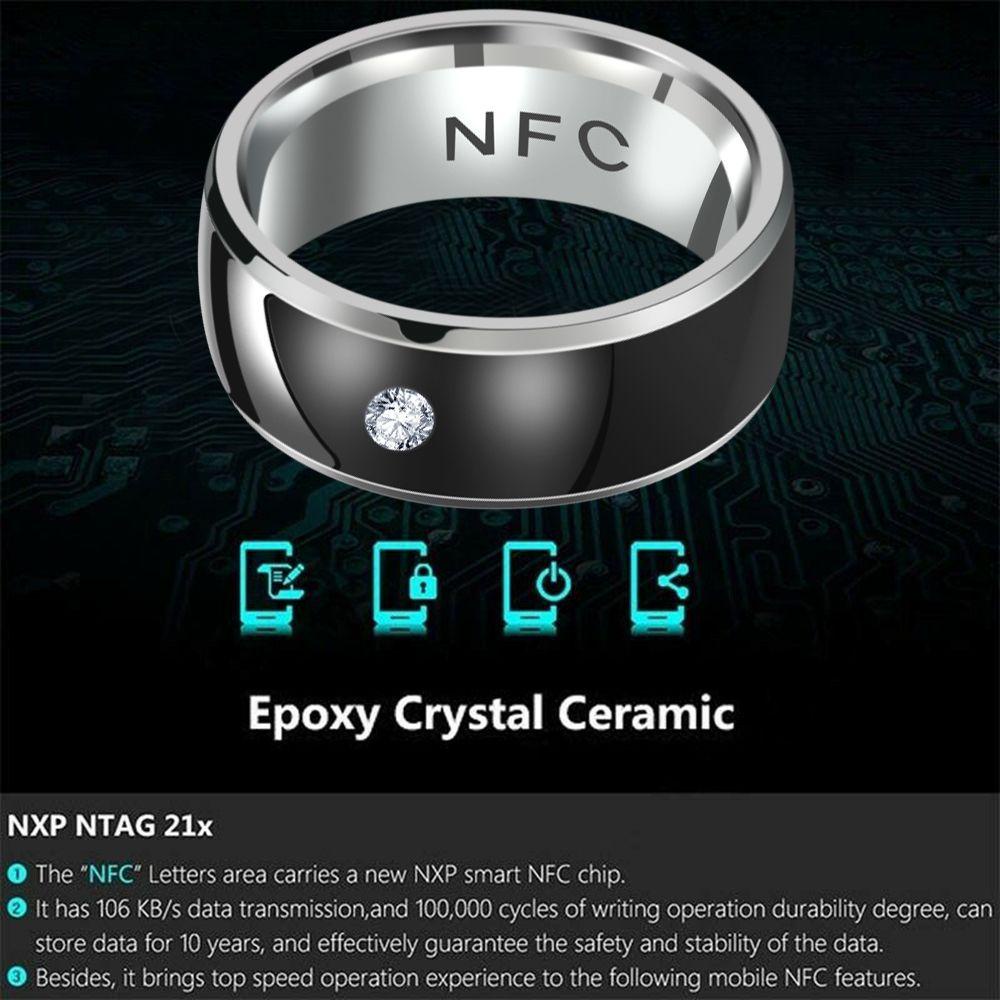 Nhẫn Đeo Tay Thông Minh NFC Họa Tiết Rồng Chống Nước Đa Năng