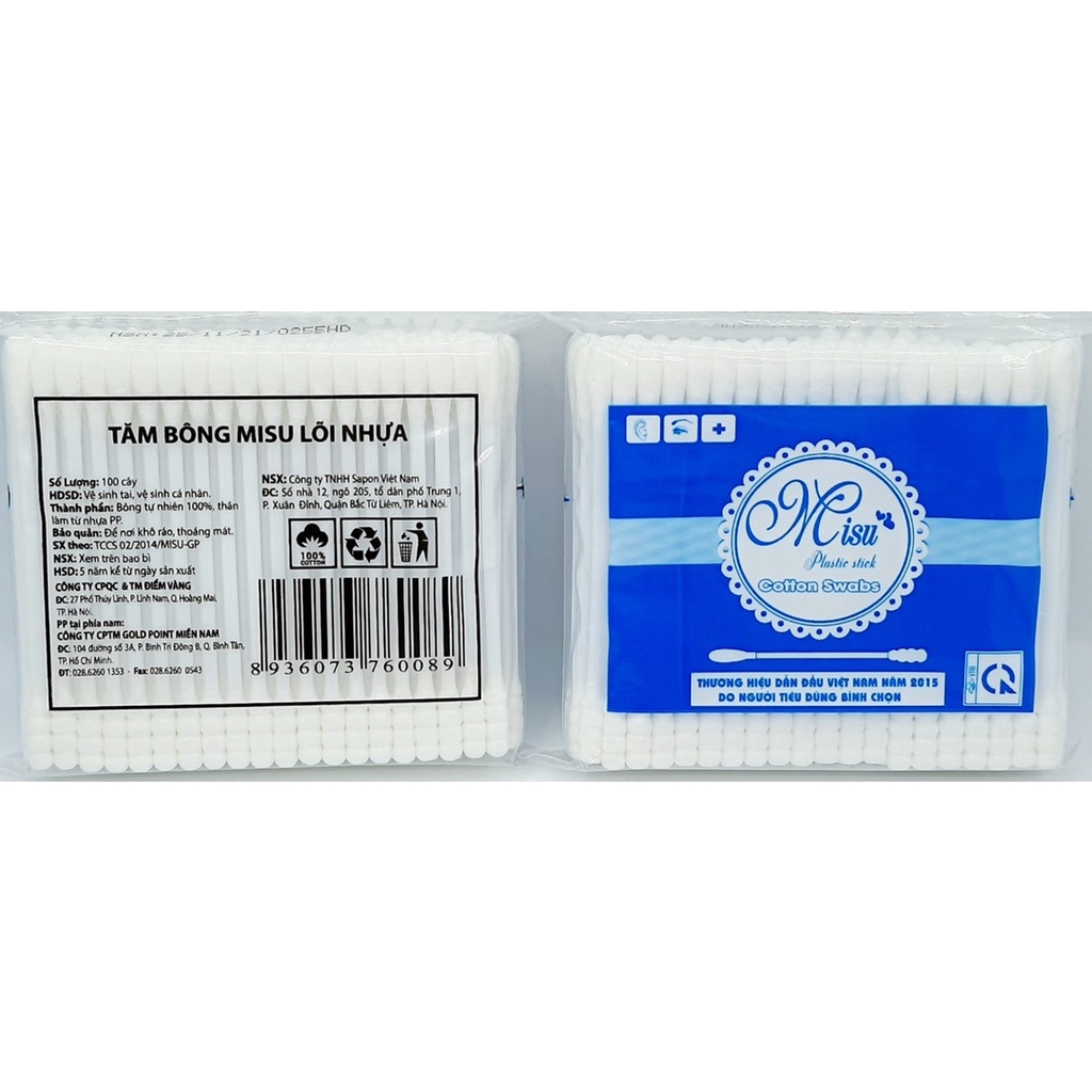 TĂM BÔNG MISU LÕI NHỰA