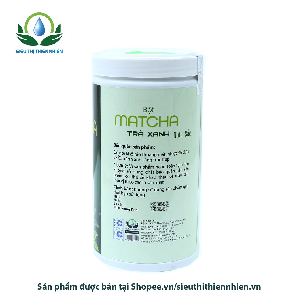 Bột matcha trà xanh nguyên chất Mộc Sắc 1kg