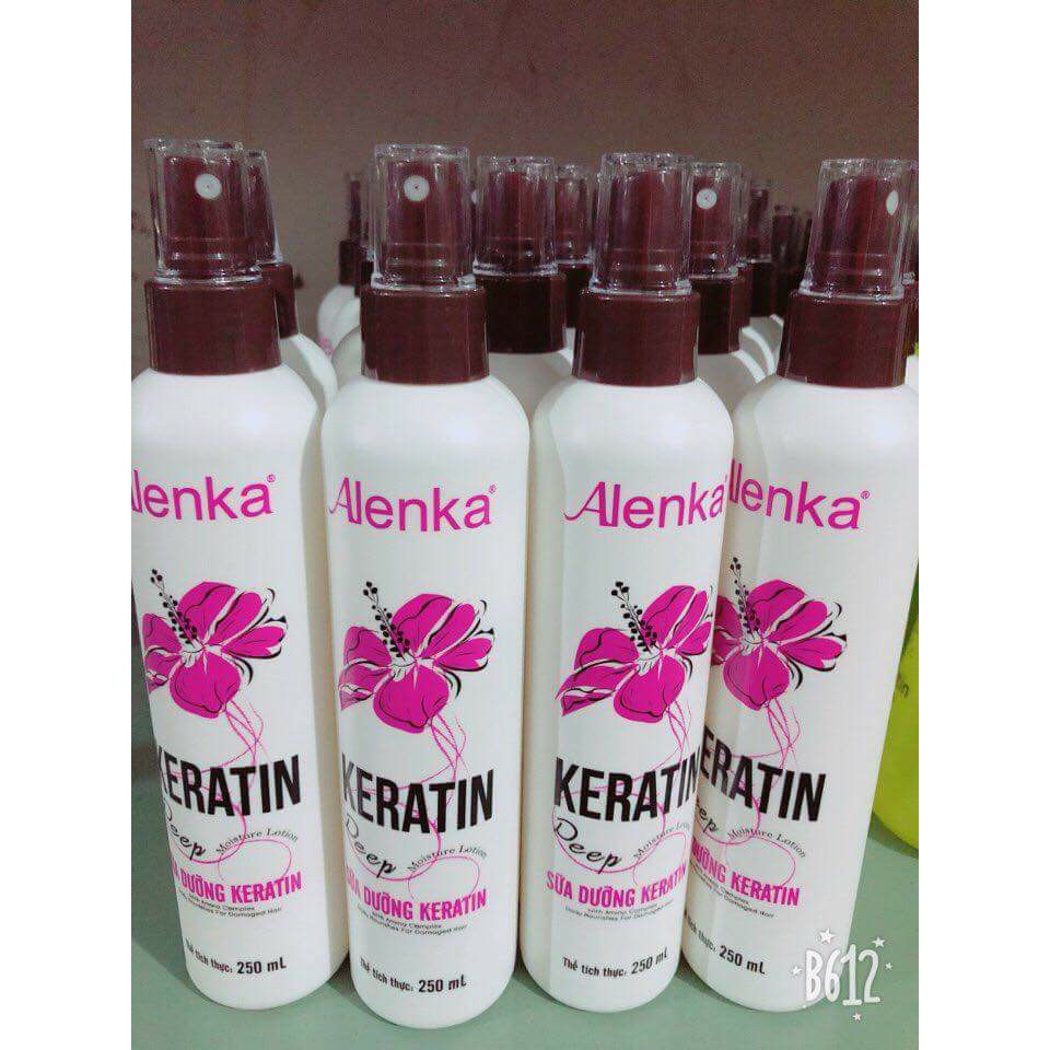 Xịt dưỡng tóc Keratin  Alenka 250ml