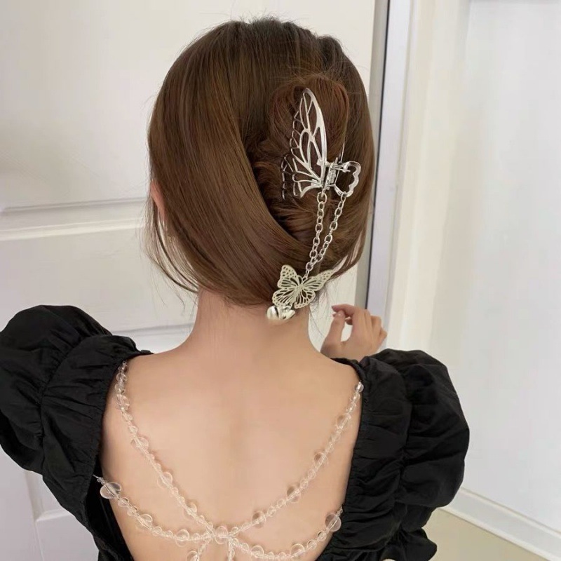 Kẹp tóc kim loại trang trí bướm thời trang nữ đáng yêu thời trang Hàn Quốc