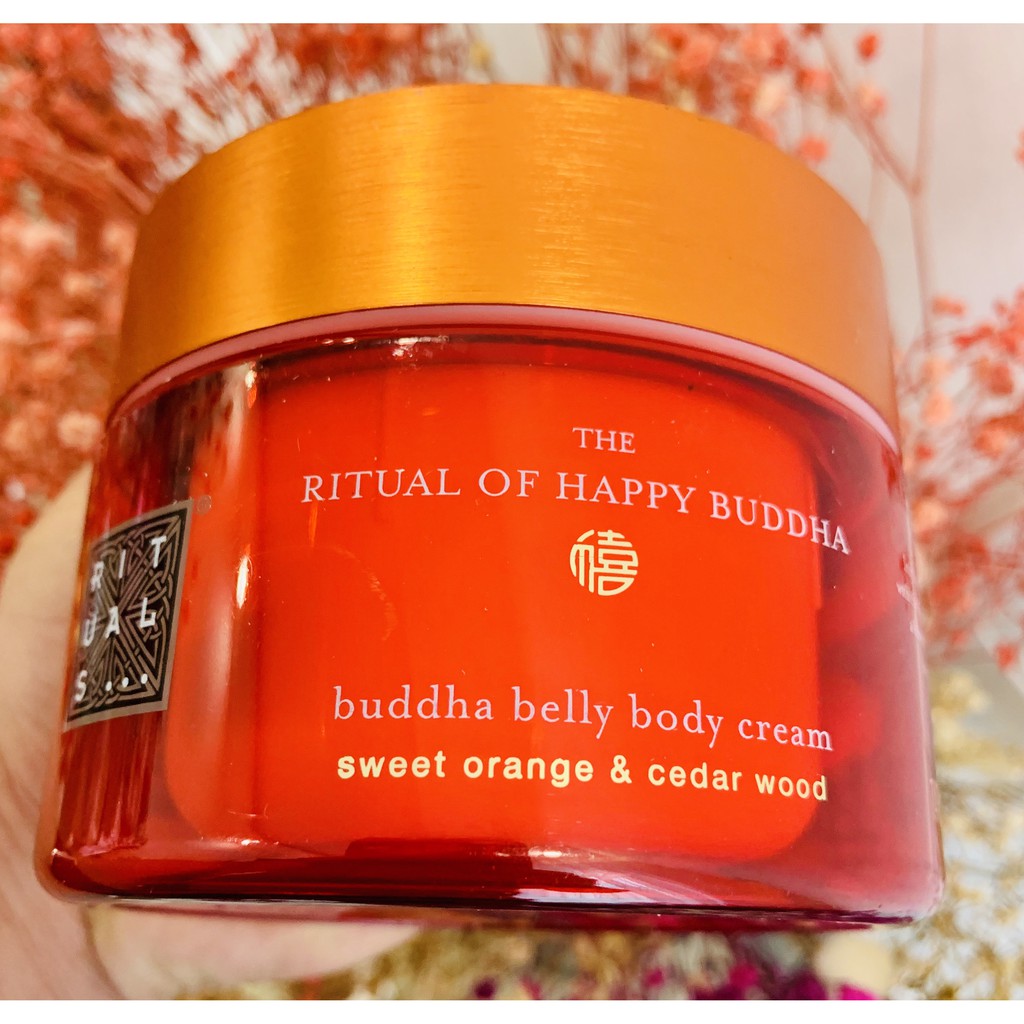 [BILL US/FR] RITUALS Kem Dưỡng Toàn Thân Cam Ngọt &amp; Gỗ Tuyết Tùng The Ritual of Happy Buddha 220ml