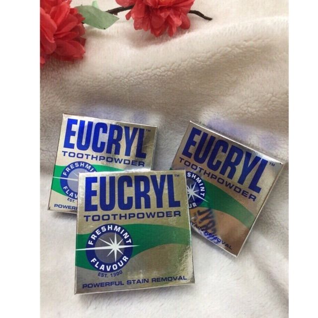 Bột tẩy trắng răng Eucryl Tooth Powder 50g