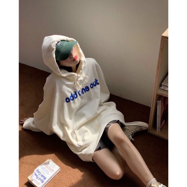 Áo hoodie nữ form rộng dài thu đông unisex Ulzzang 2021 Xinh dep